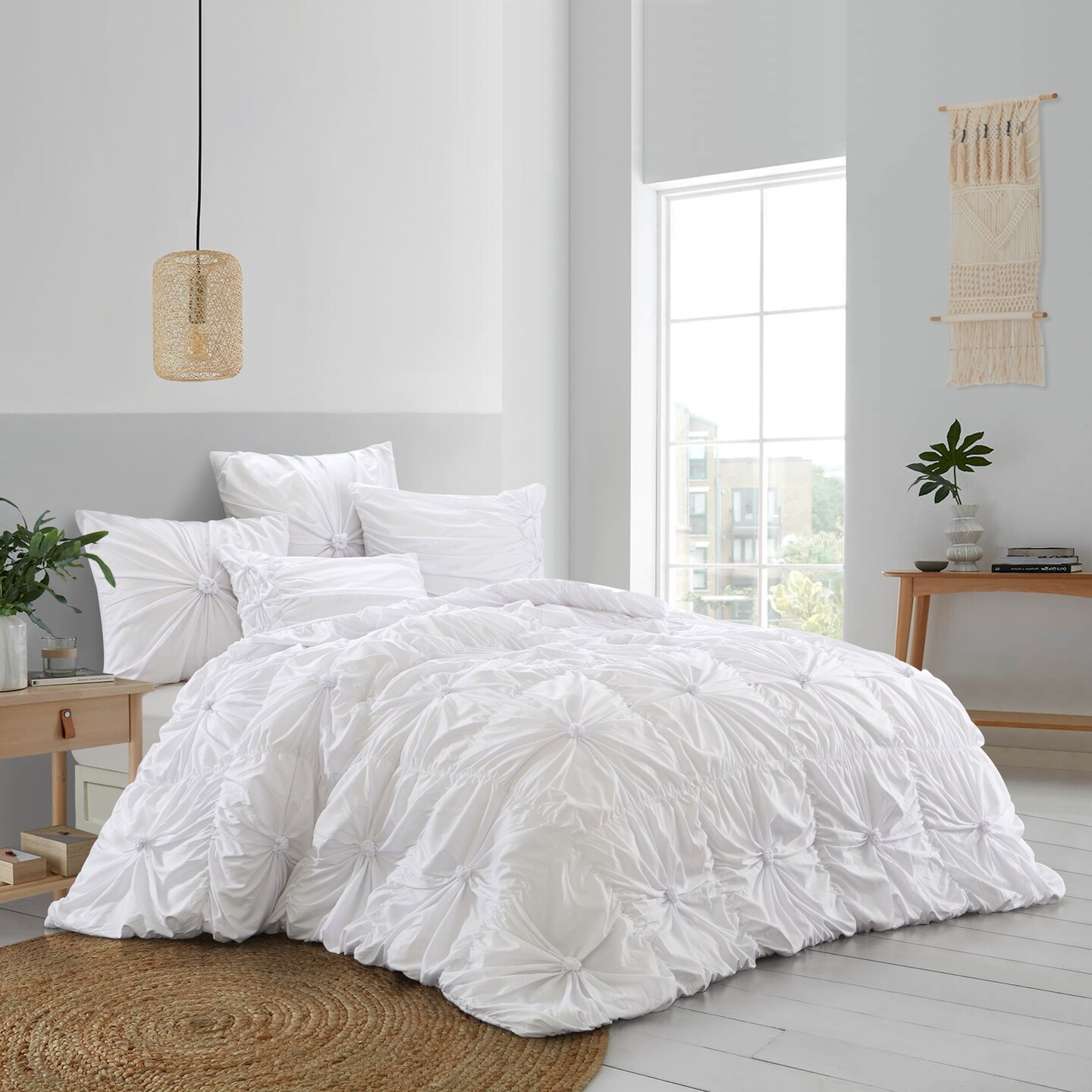 Jovany Comforter Set With Pillow Shams, Euro Shams