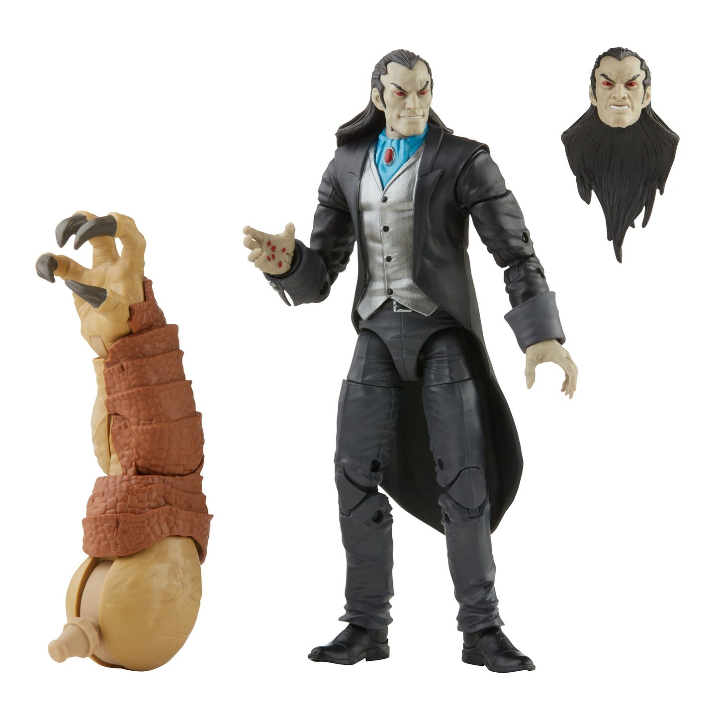 Spider-Man Marvel Legends Series Morlun 6-inch Collectible Action Figure Toy and 1 Accessory and 1 Build-A-Figure Part