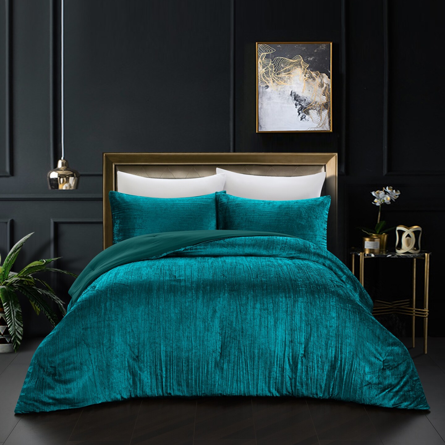 Antwon 3pc Comforter Set With Pillow Shams