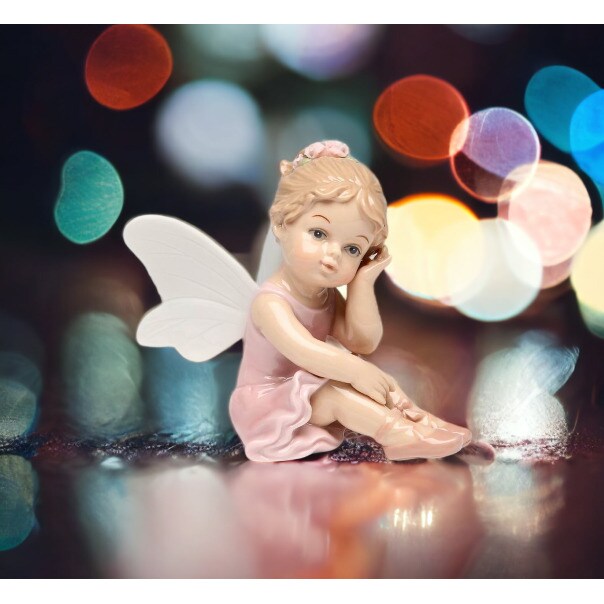 Ceramic Ballerina Fairy Figurine, Home Decoration Ornament Gift Figurines Idea