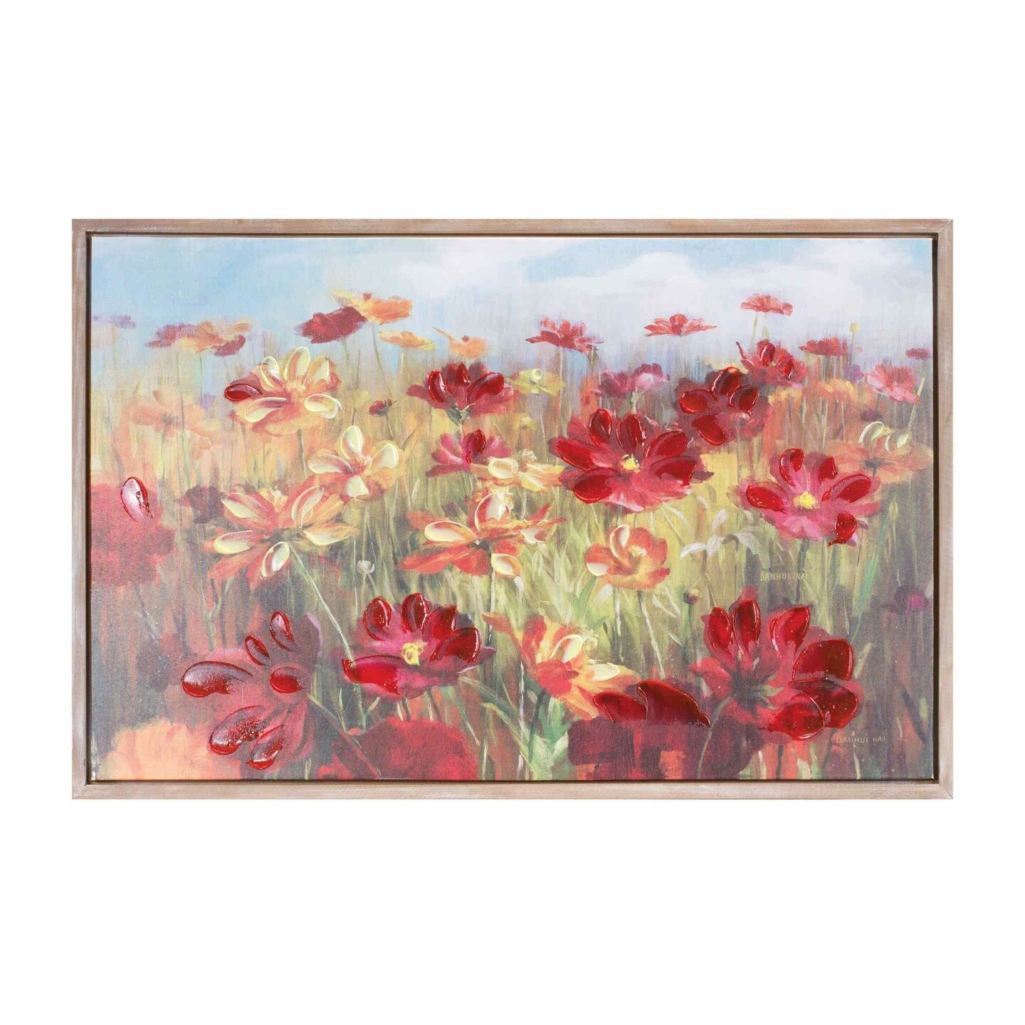 Melrose Floral Framed Canvas Wall Art - 23.5&#x22; x 35.5&#x22;