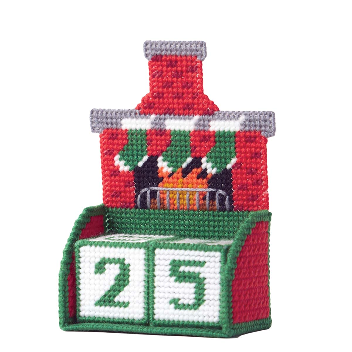 Herrschners  Countdown to Chrismas Desk Calendar Plastic Canvas Kit