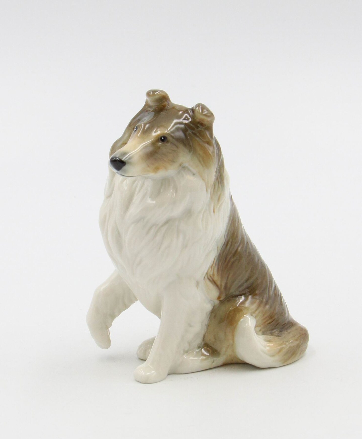 Ceramic Border Collie Dog Figurine, Lassie Come Home, Home D&#xE9;cor, Gift for Her, Gift for Mom, Kitchen D&#xE9;cor, Dog Lover Gift, Pet Loss Gift
