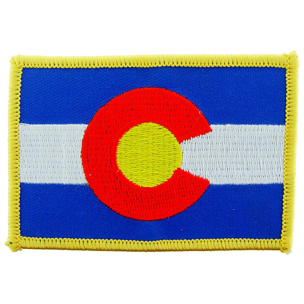 Colorado State Flag Patch 2 1/2&#x22; x 3 1/2&#x22;