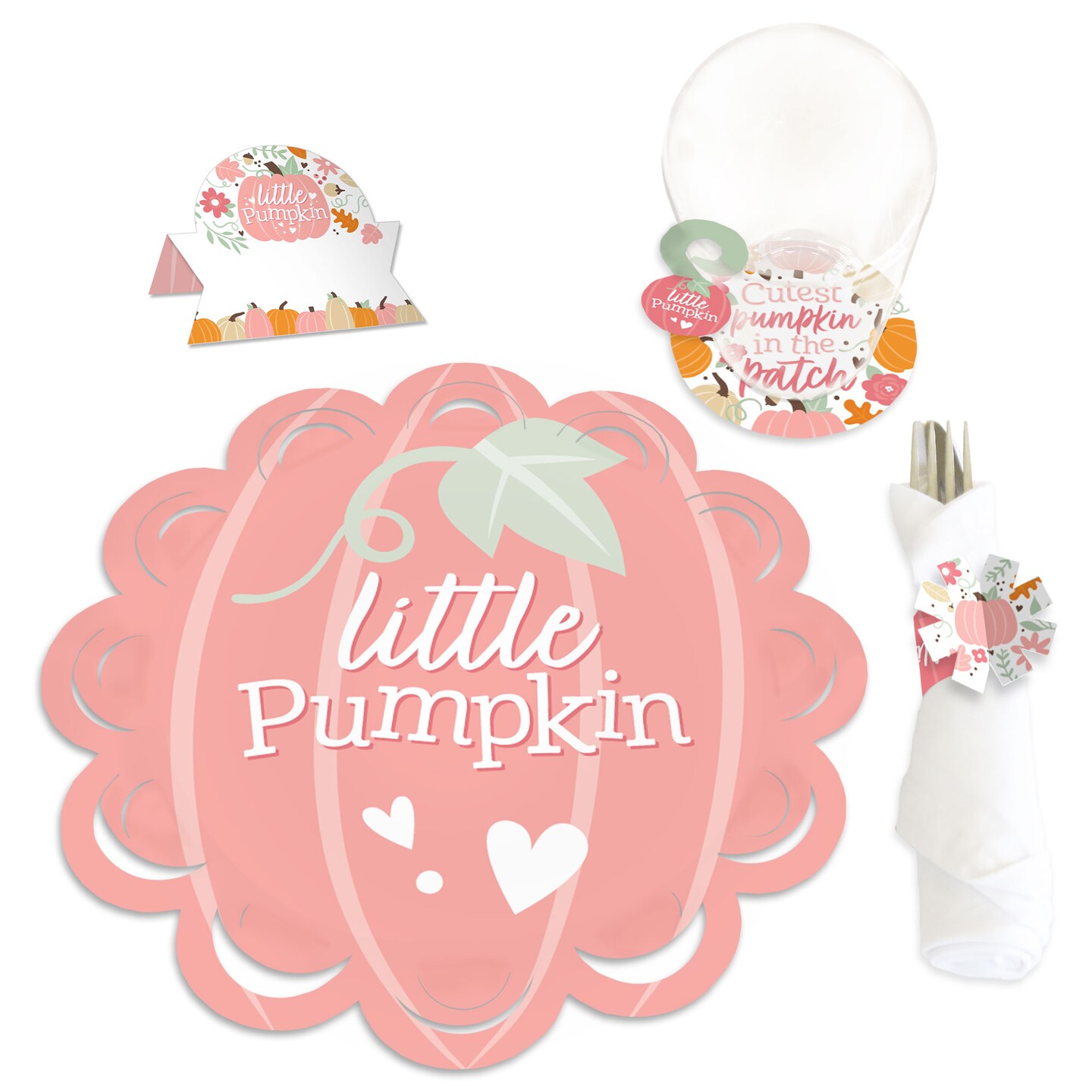 Big Dot Of Happiness Girl Little Pumpkin - Fall Birthday Party Or