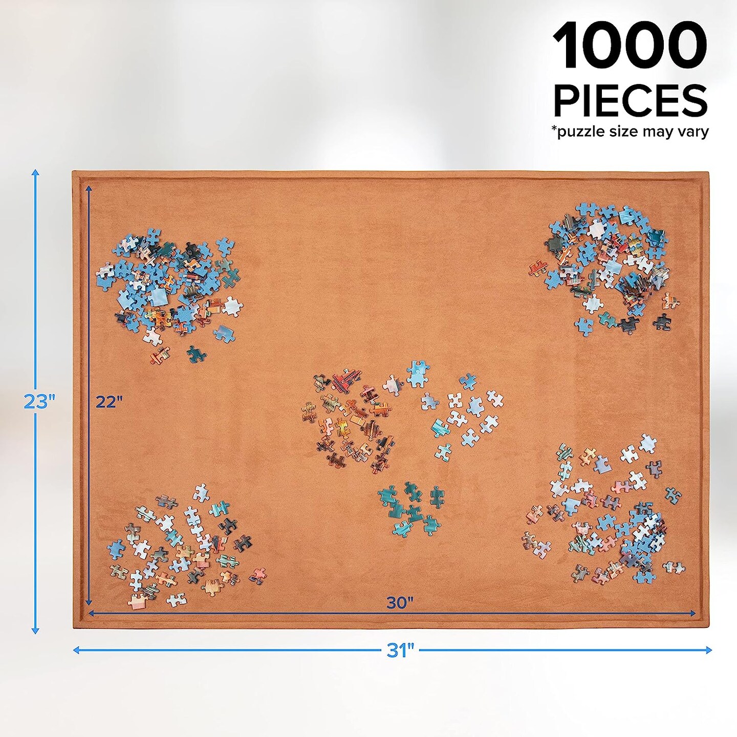 Jumbl 1000 Piece Puzzle Board, 23&#x201D; x 31&#x201D; Portable Puzzle Table with Non-Slip Surface