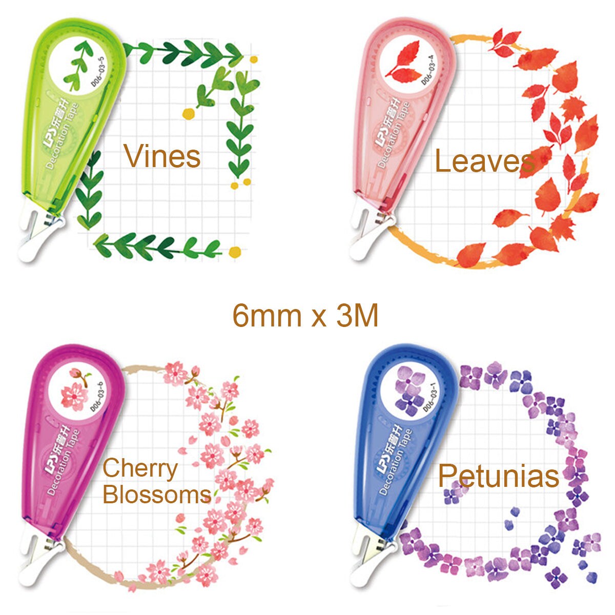 Wrapables Novelty Sticker Machine Pens, Decorative DIY Stationery Supplies for Home Office School