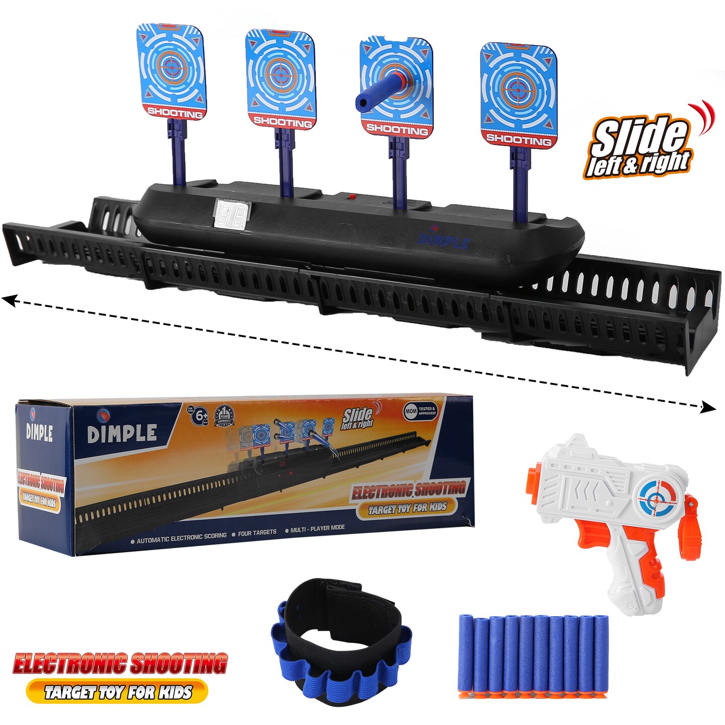 Dimple Electronic Shooting Target Game For Kids Moving Target Practice Set
