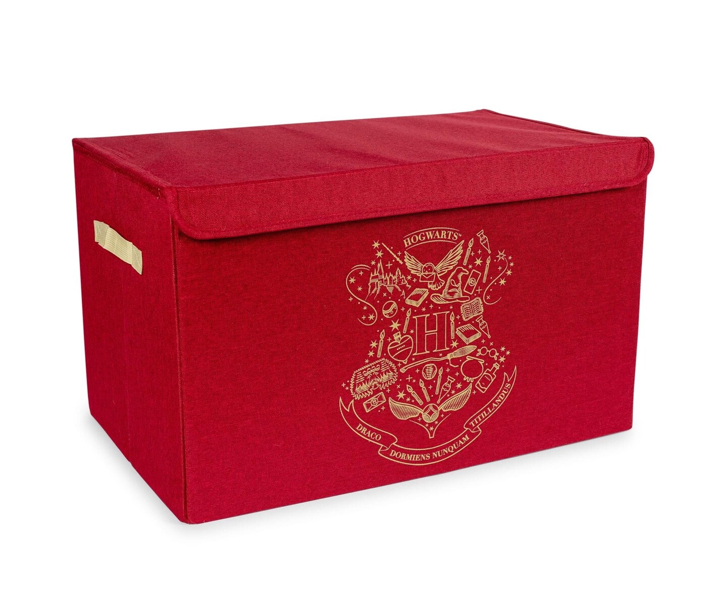 Harry Potter Hogwarts Collapsible Storage Bin Organizer with Lid | 15 x 24 Inches