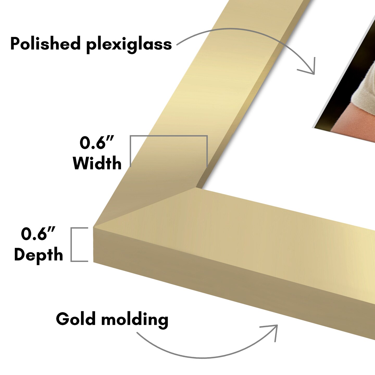 Americanflat Picture Frame Set with Mat - Set of 5 - Photo Frame Set of Five for Wall Display - Plexiglass Cover - Hanging Hardware