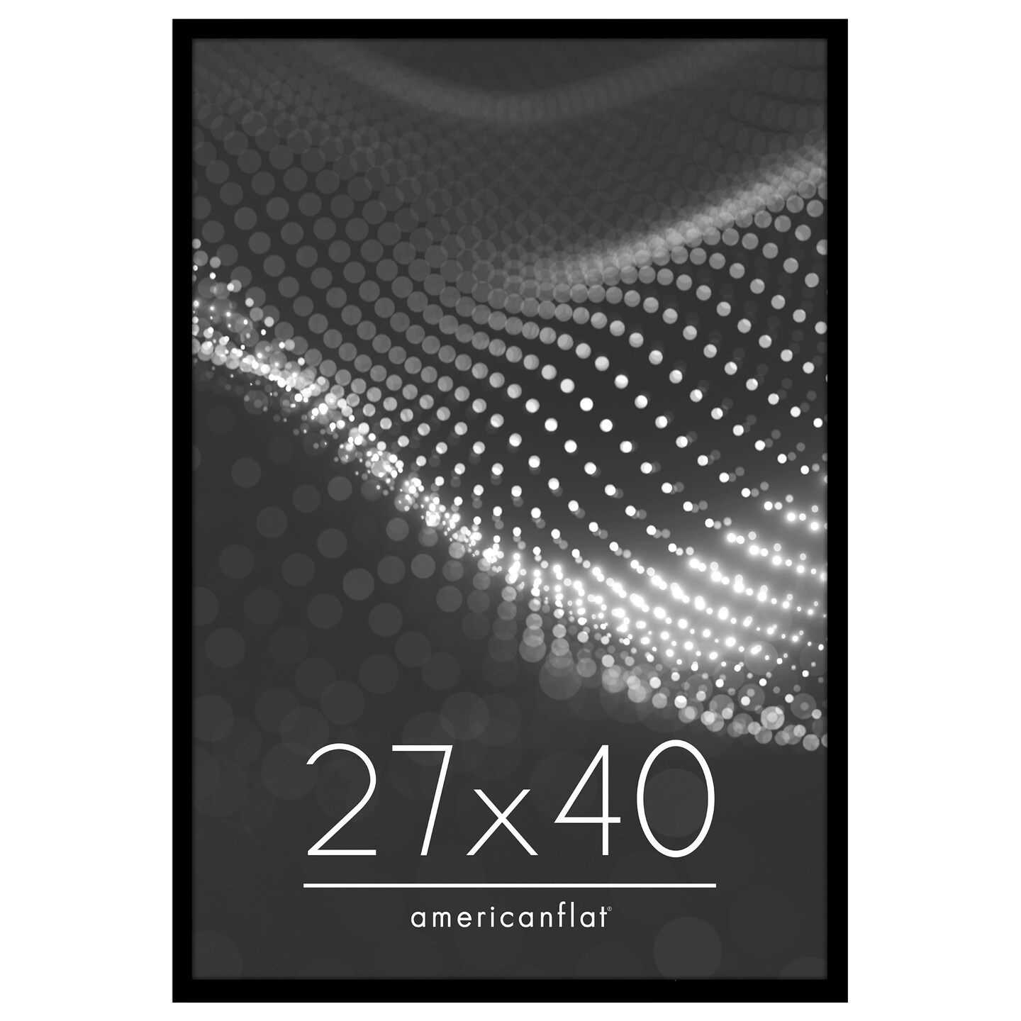 Americanflat Poster Frame - Perfect Frame for Photos and Artwork - Large Picture Frame - Polished Plexiglass - Hanging Hardware with Horizontal and Vertical Display