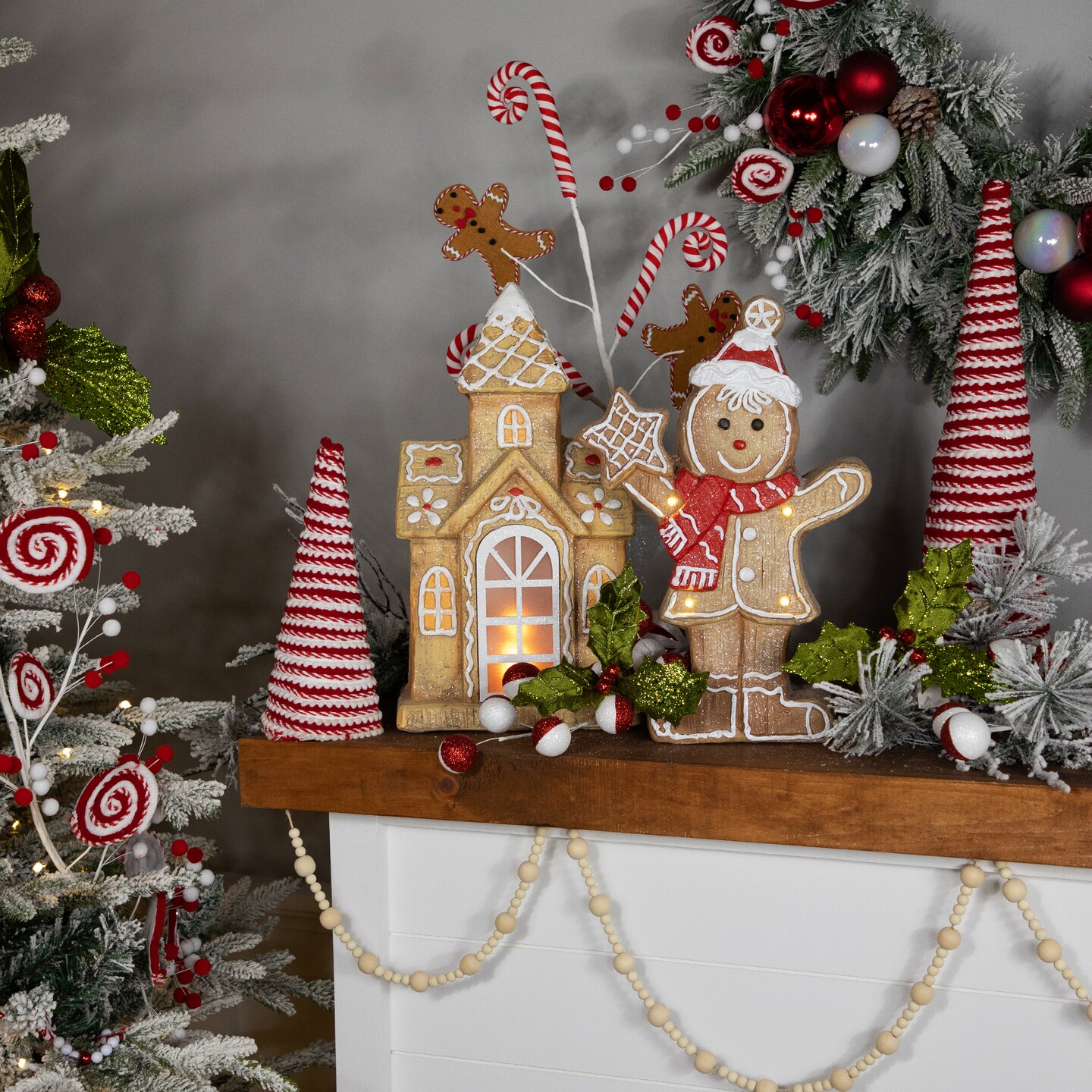 Northlight LED Lighted Gingerbread House with Icing Accents Christmas Decoration - 16&#x22;