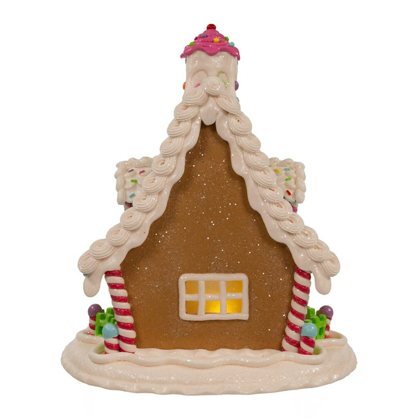 KSA 11.5&#x22; Battery Operated Candyland Gingerbread House Tabletop Decoration