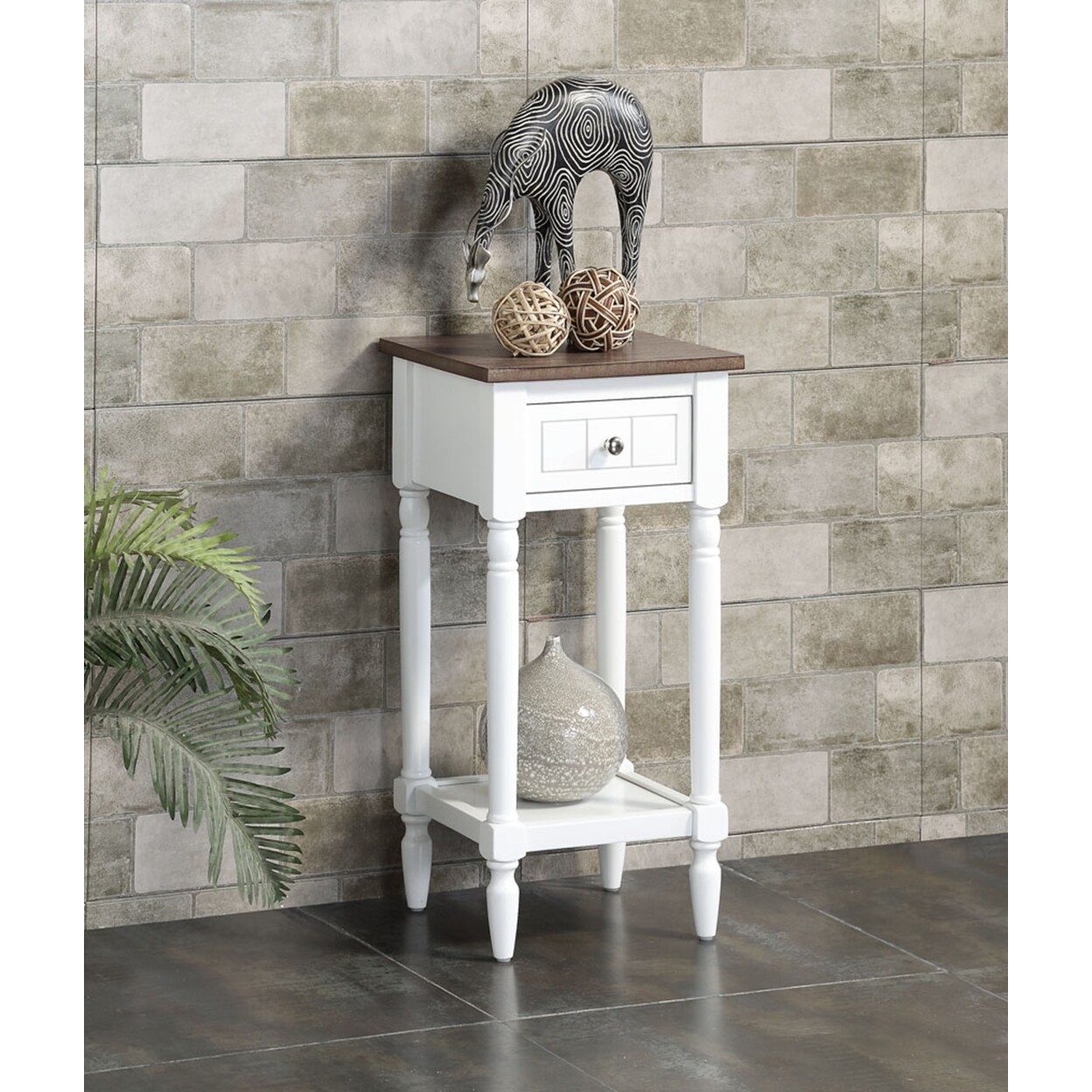 Convenience Concepts French Country Khloe Accent Table, White