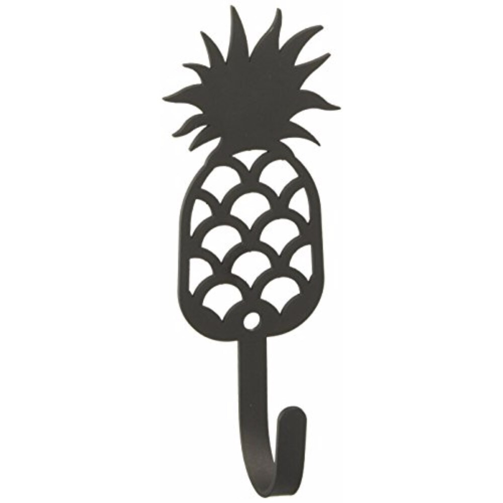 Village Wrought Iron 5 Inch Pineapple Wall Hook Small