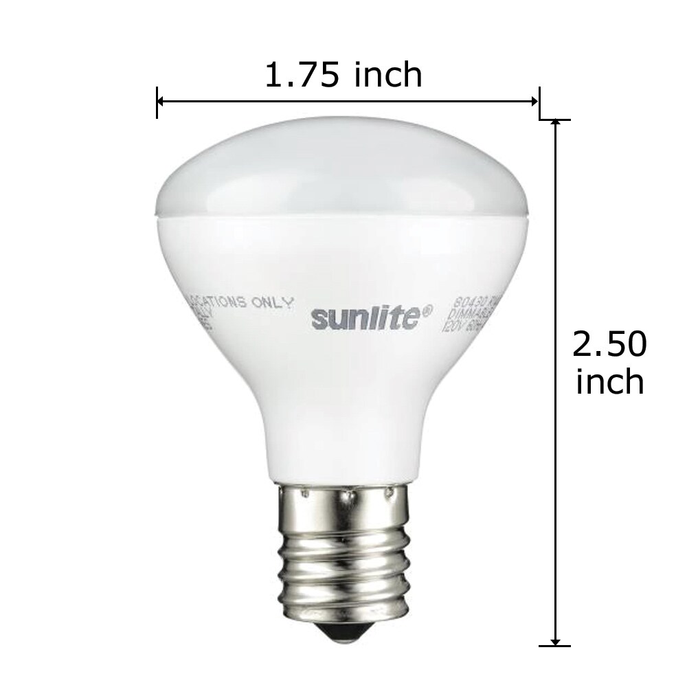SUNLITE 4w R14 LED E17 Base 2700k Light bulb - 25w Equivalent