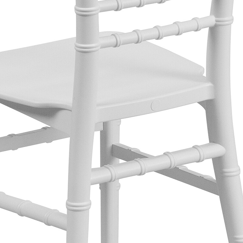 Flash Furniture Child?s White Resin Party and Event Chiavari Chair for Commercial &#x26; Residential Use
