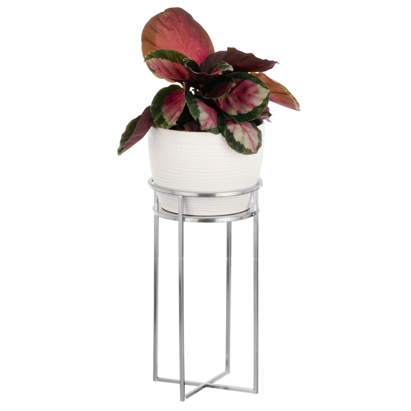 mDesign Metal Mid Century Modern Indoor/Outdoor Plant Stands Michaels