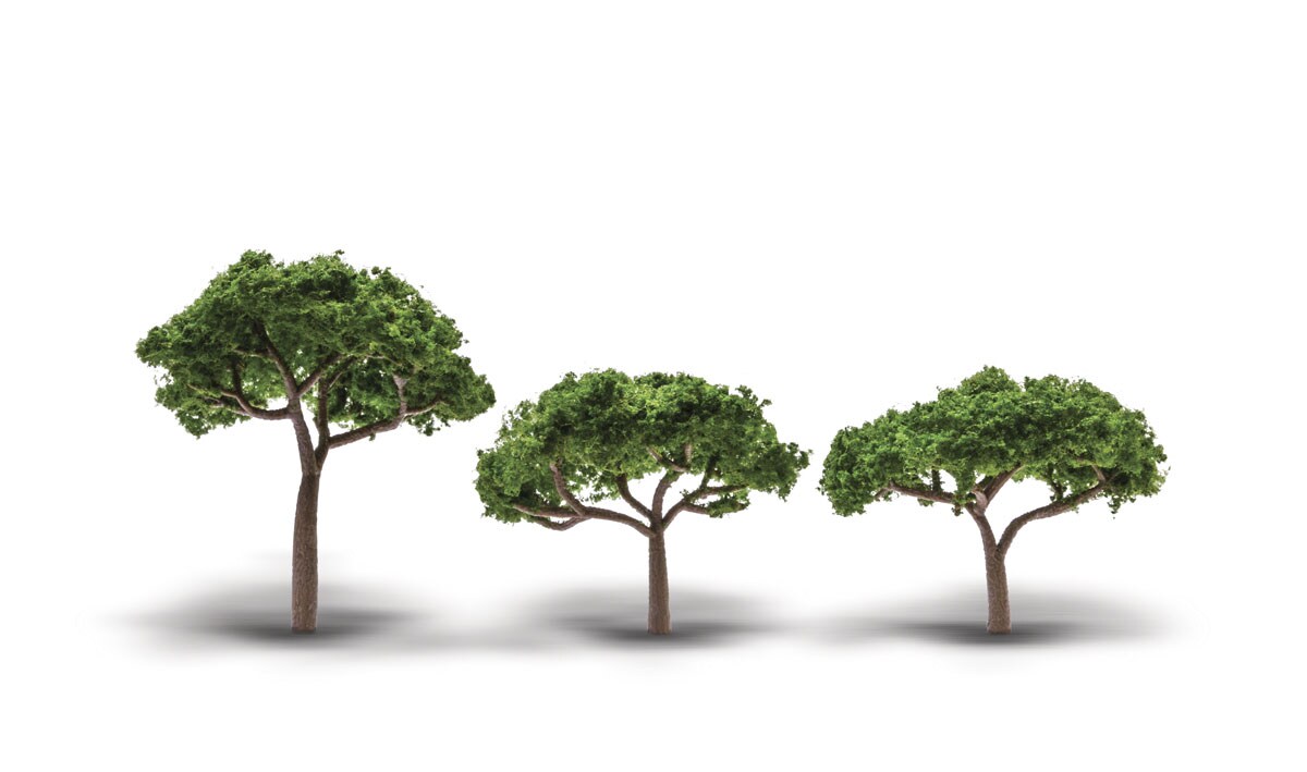 Woodland Scenics   2&#x22; - 3 1/2&#x22; CANOPY TREES 3/PKG