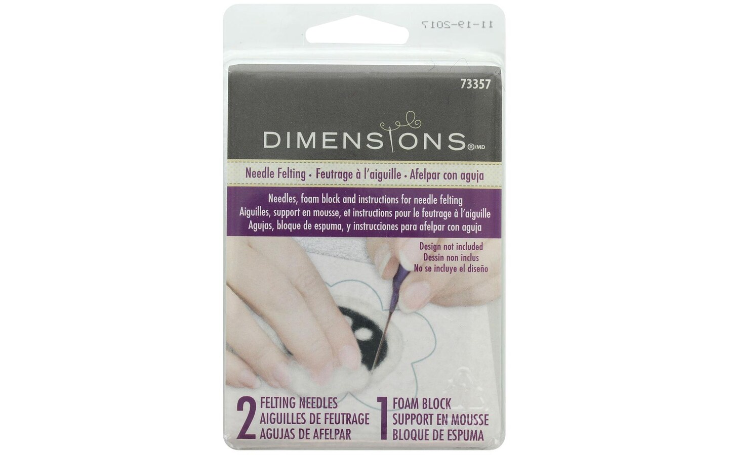 Dimensions Needle Felting Set 2 Needle Foam Block Michaels