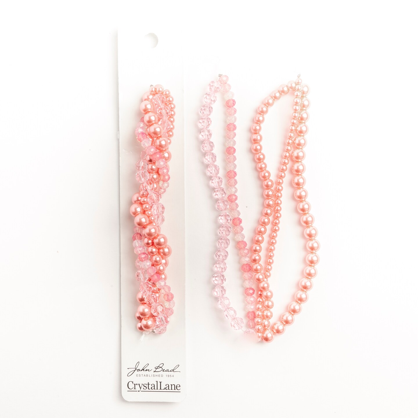 Crystal Lane DIY Waxflower Twisted Glass & Pearls Beads, 5 Strands
