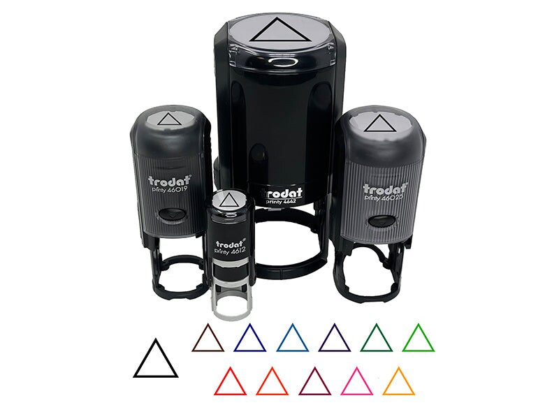 Triangle Witch Symbol Fire Wicca Element Self-Inking Rubber Stamp Ink Stamper for Stamping Crafting Planners