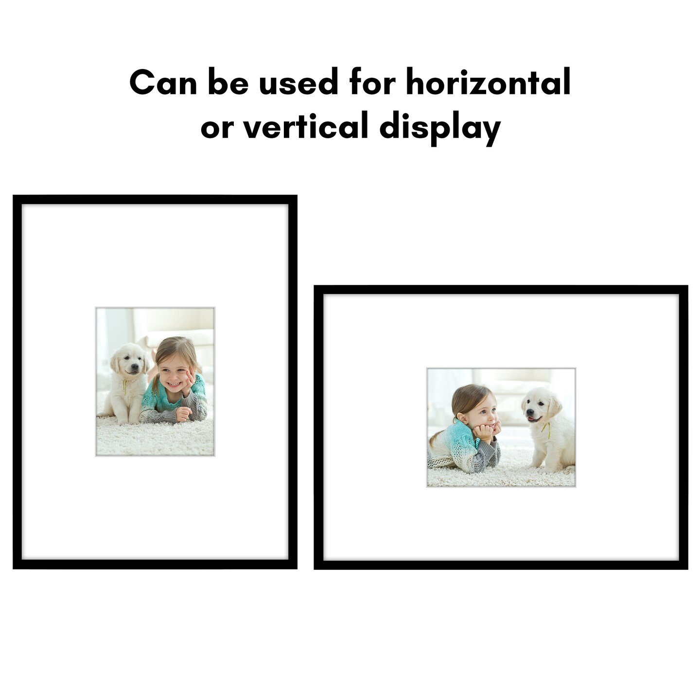 Americanflat Picture Frame with Oversized Mat