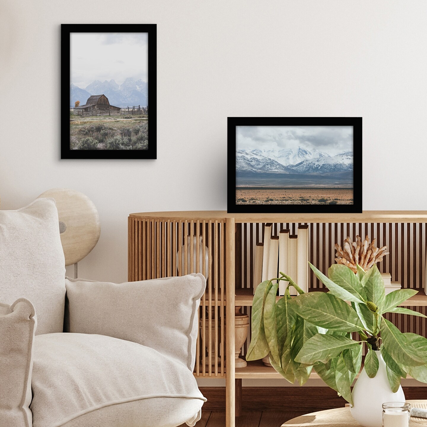 Americanflat Gallery Picture Frame - Photo Frame for Wall Decor - Shatter Resistant Glass - Adjustable Hanging Hardware - Includes Easel for Tabletop Display