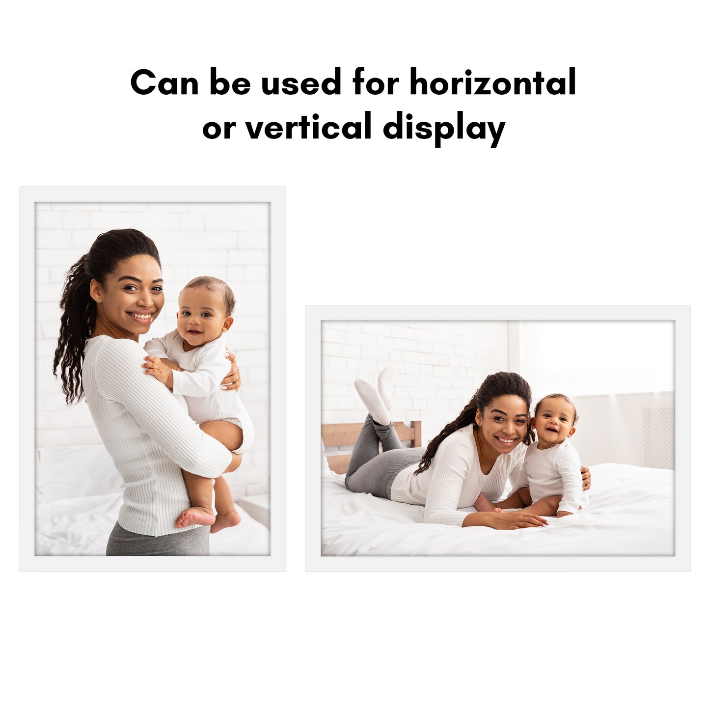 Americanflat Gallery Poster Frame - Wooden Picture Frame for Wall Art - Plexiglass Cover - Hanging Hardware for Horizontal or Vertical Display