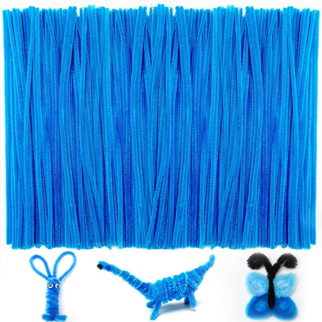 200pcs 20colors, Pipe Cleaners, Chenille Stems, Pipe Cleaners for Crafts,  Pipe Cleaner Crafts, Art and Craft Supplies,…