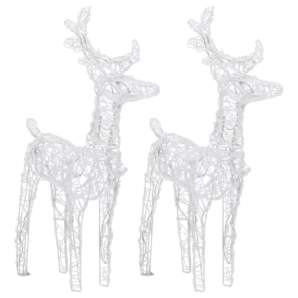 2 pcs Christmas Reindeers with 80 LEDs Acrylic