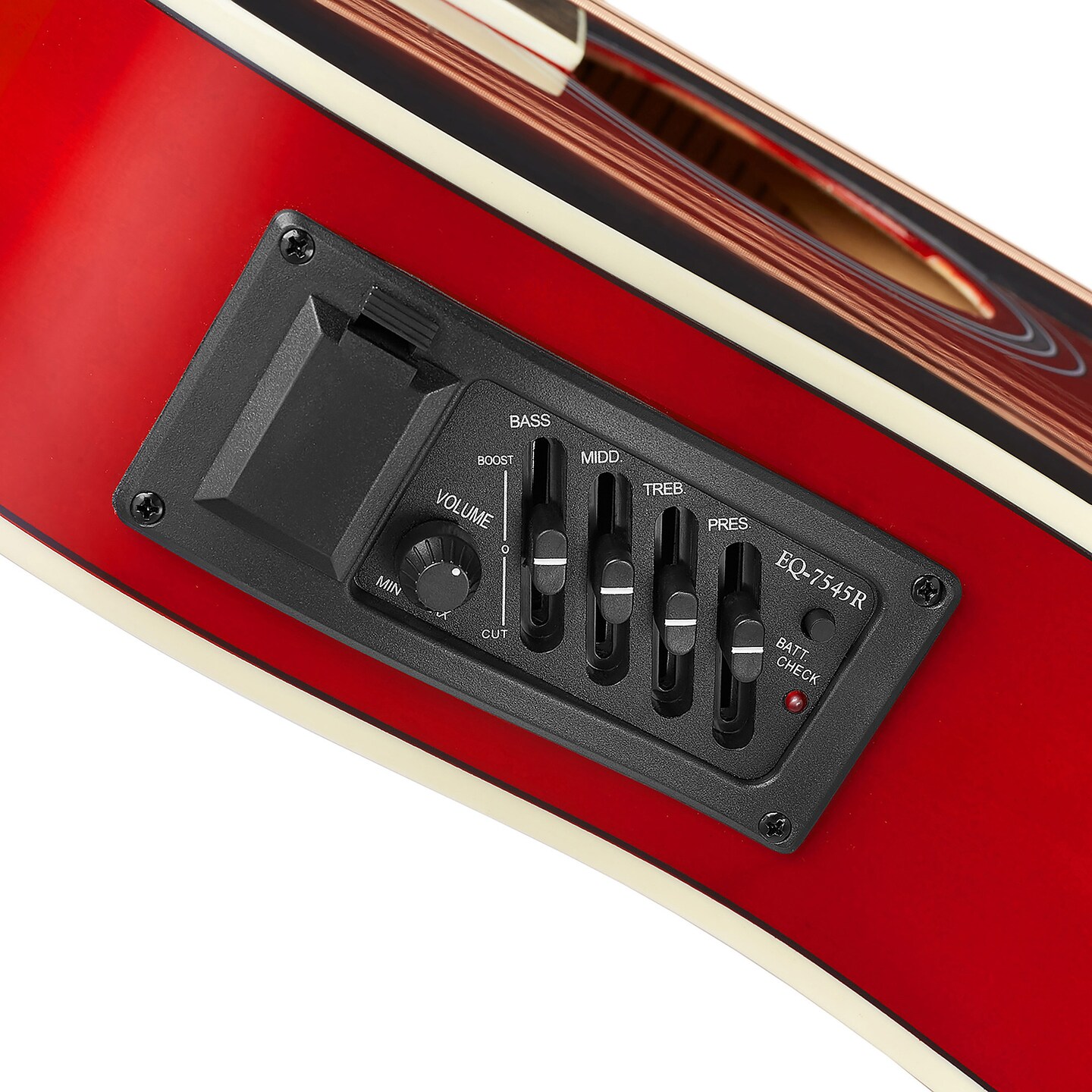 Ashthorpe Full-Size Thinline Cutaway Acoustic Electric Guitar Package with 10 Watt Amp
