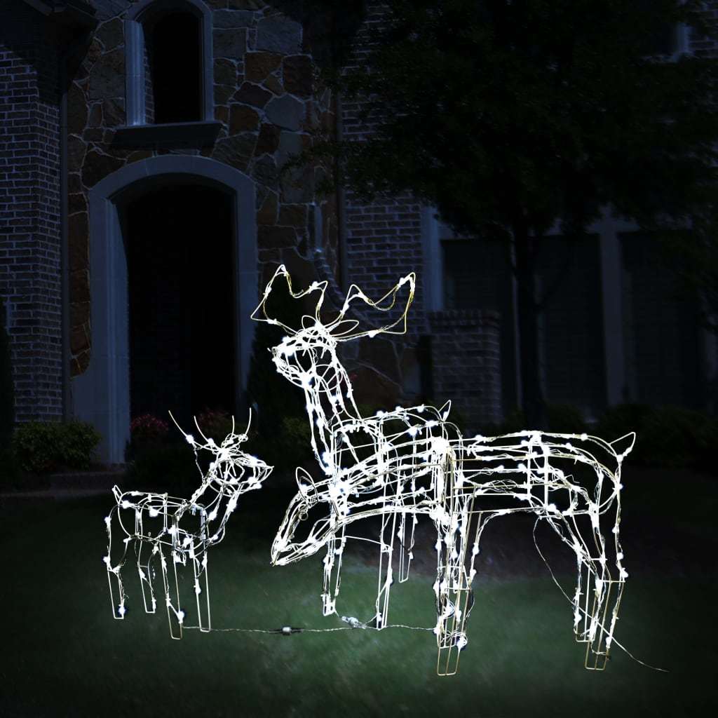 3 Piece Christmas Light Display Reindeers with 229 LEDs