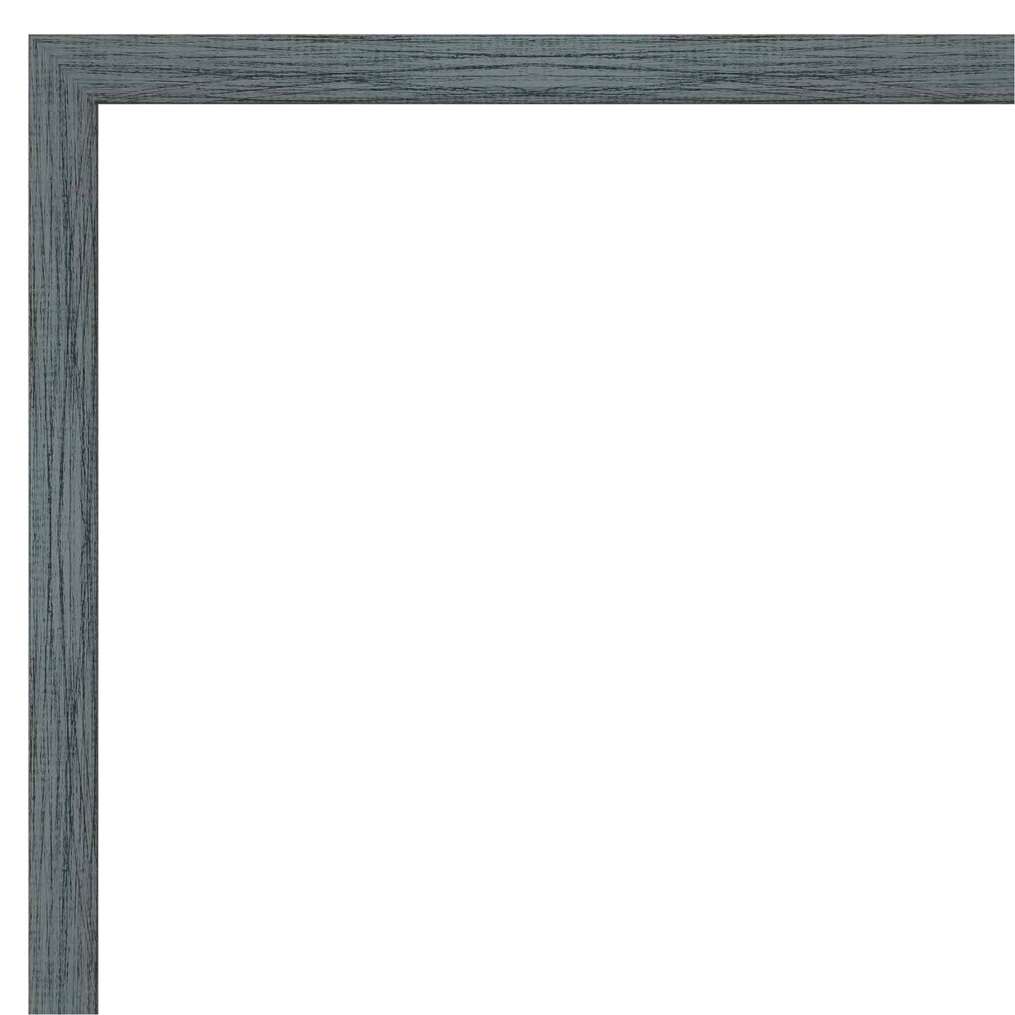Dixie Blue Grey Rustic Narrow Wood Picture Frame, Photo Frame, Art Frame