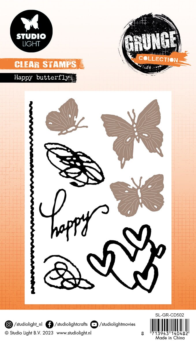 Studio Light SL Cutting Die Happy Butterfly Grunge Collection ...
