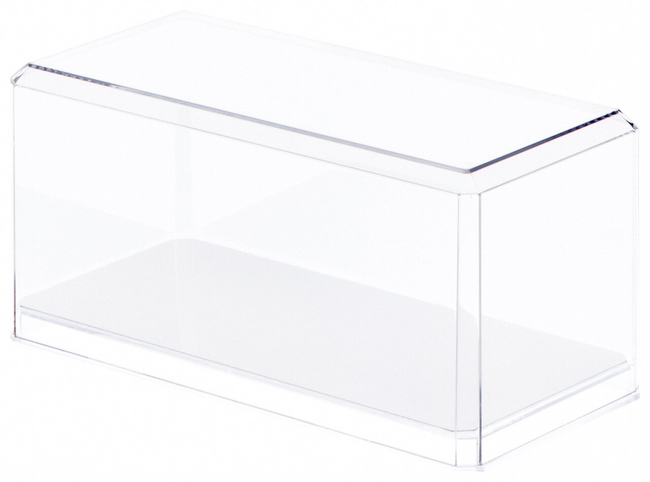 Pioneer Plastics Display Case For 1:32 Scale Cars - 8x3.75x3.5 Inch Clear Acrylic With Mirror