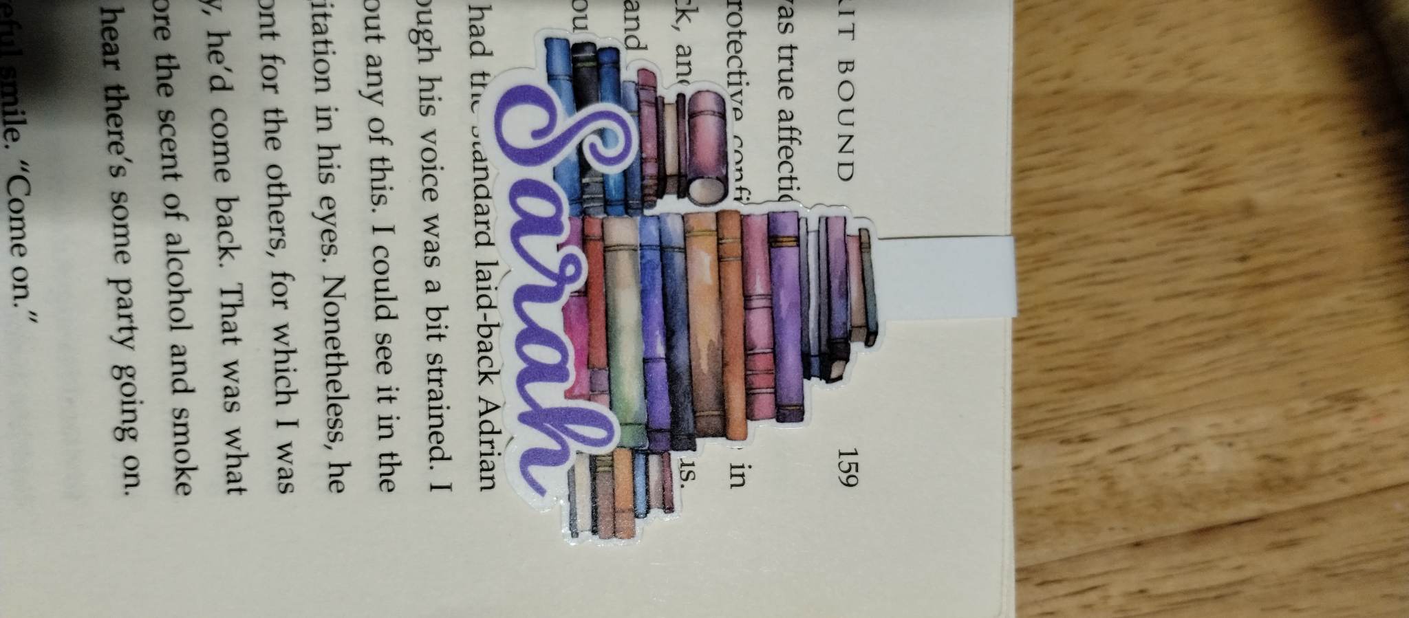Personalized Watercolor Books Magnetic Bookmark - Add Your Name in Style,  Book Mark with Custom Name