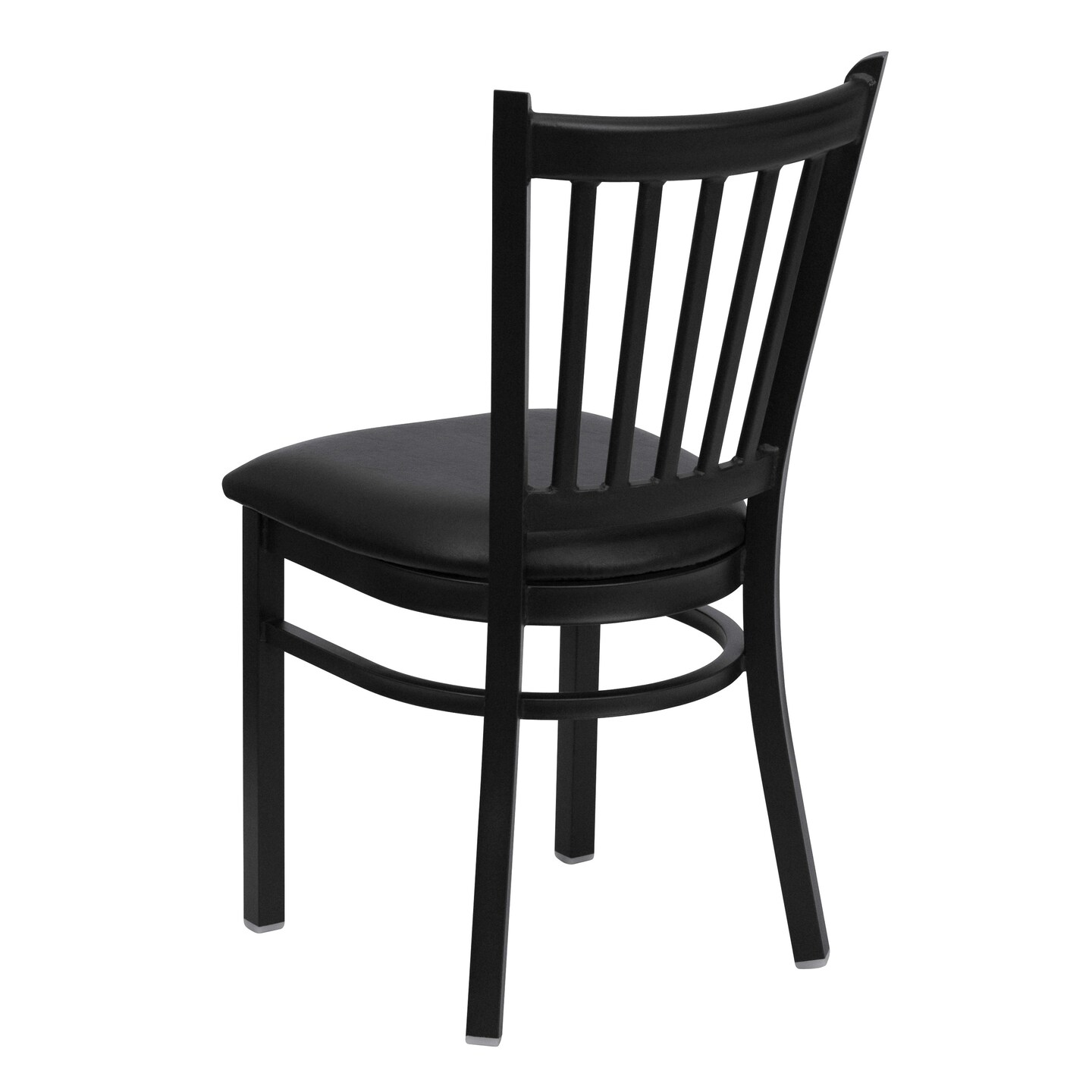 Emma and Oliver Vertical Back Metal Restaurant Dining Chair