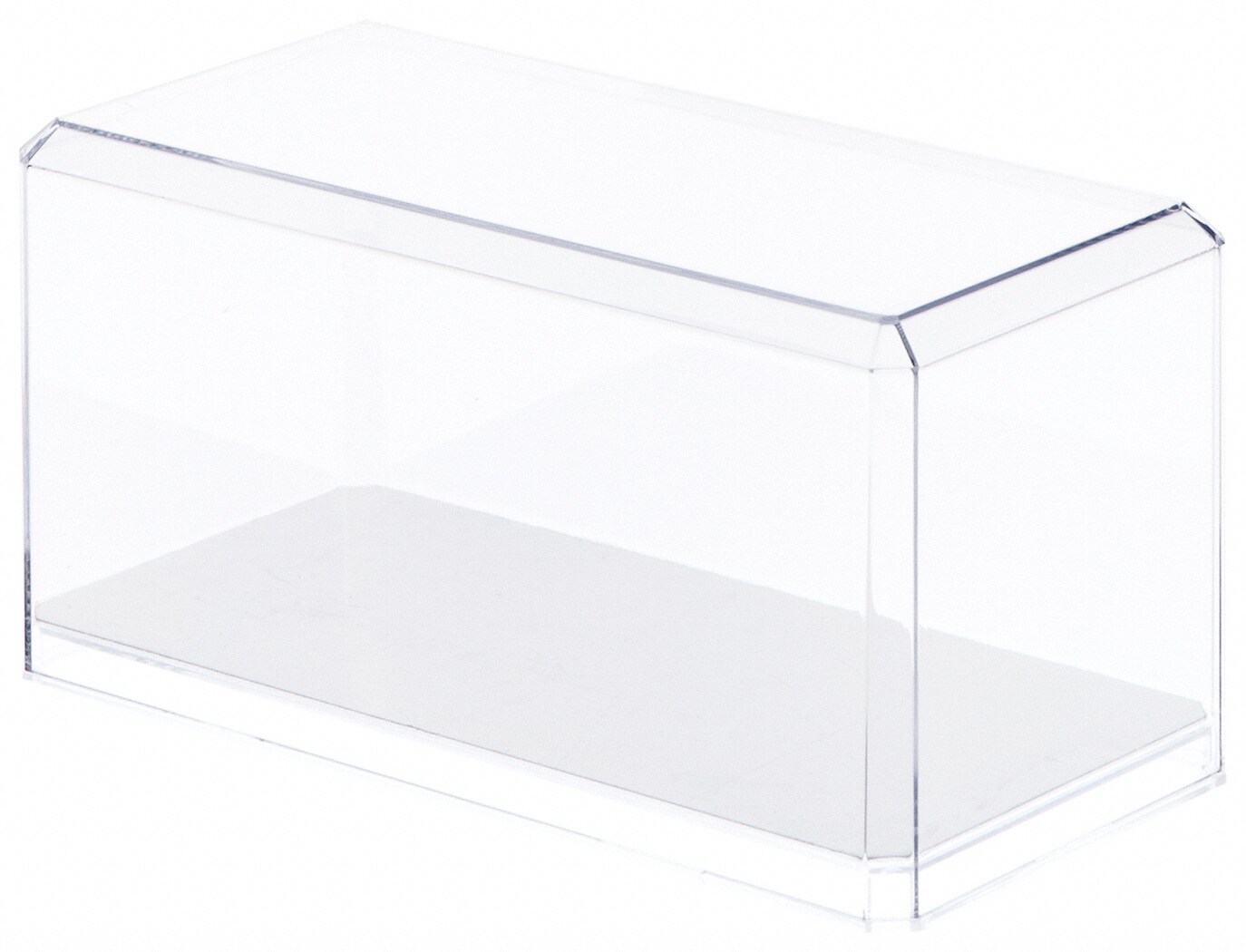 Pioneer Plastics 094CDUV Clear Plastic Display Case for 124 Scale Cars (Mirrored, UV Resistant