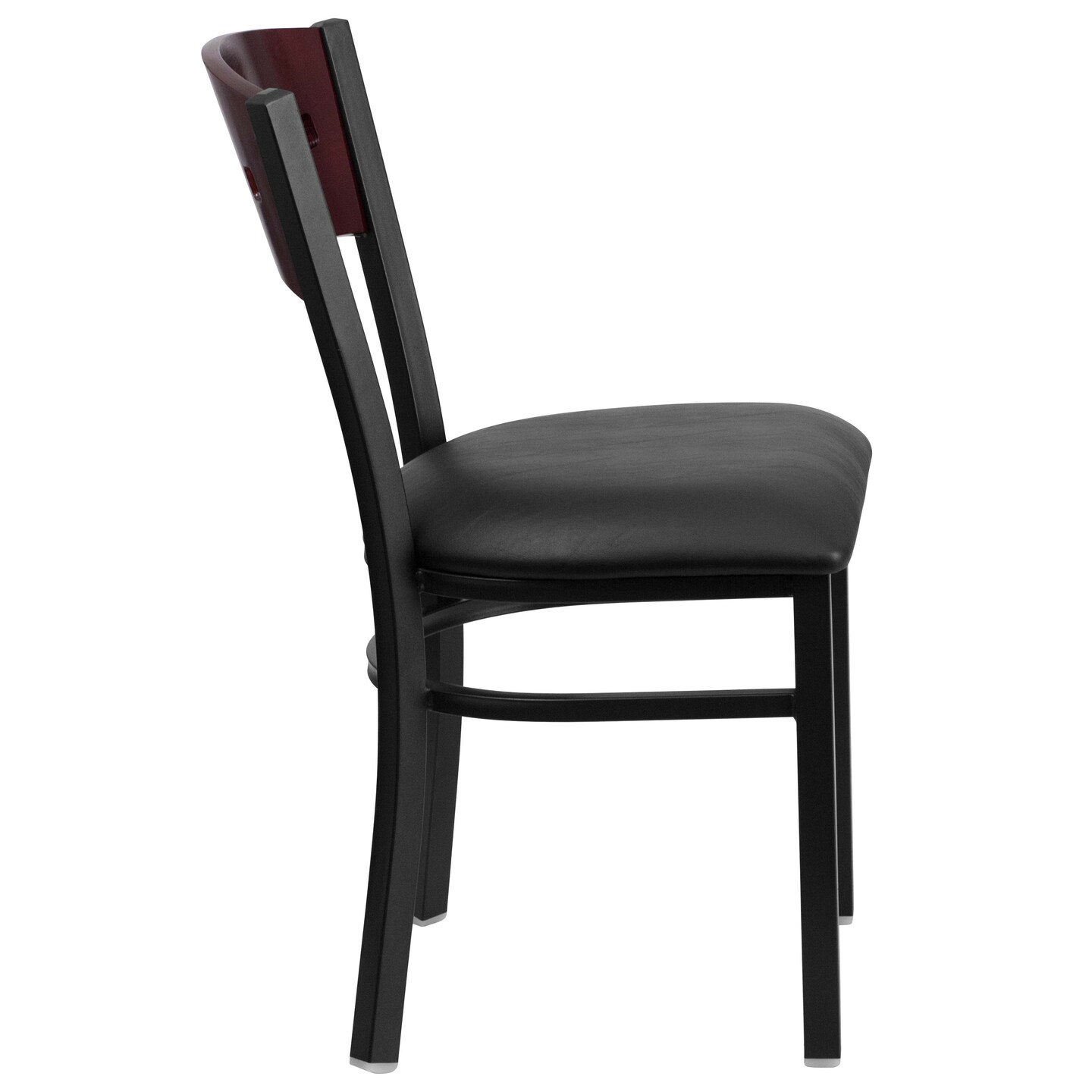 Emma and Oliver Decorative 4 Square Back Metal Restaurant Dining Chair