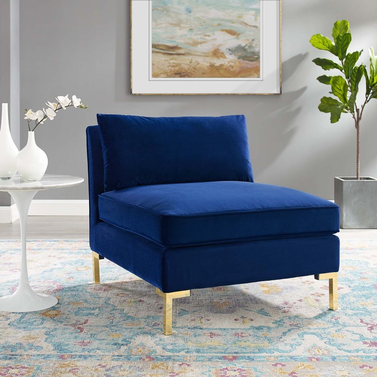 Modway Ardent Performance Velvet Armless Chair-EEI-3986