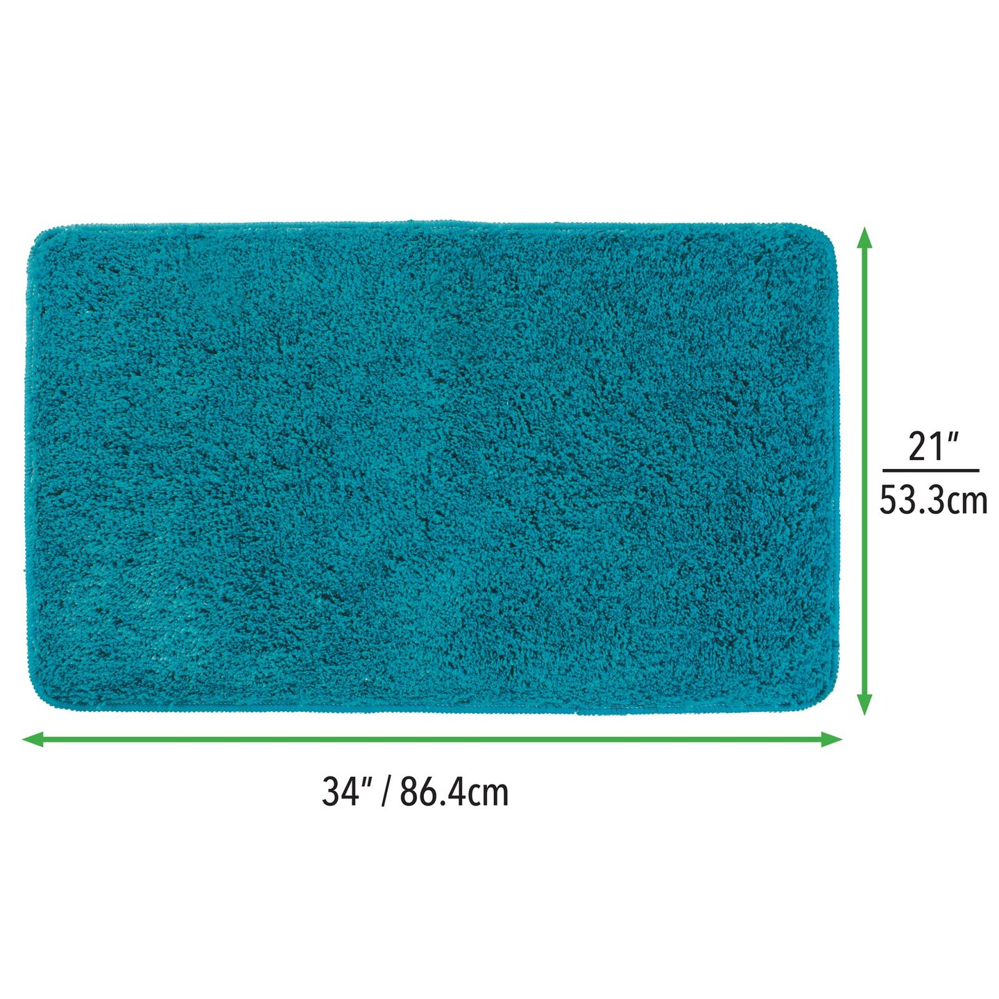 mDesign Heathered Soft Microfiber X-Long Accent Rug Mat/Runner