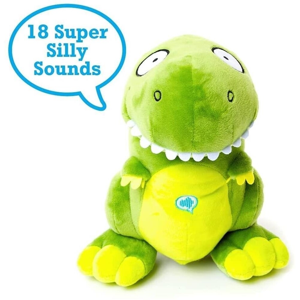 Mighty Mojo Plush Talking Dinosaur T-Rex 10&#x22; Interactive Sounds Burps Farts