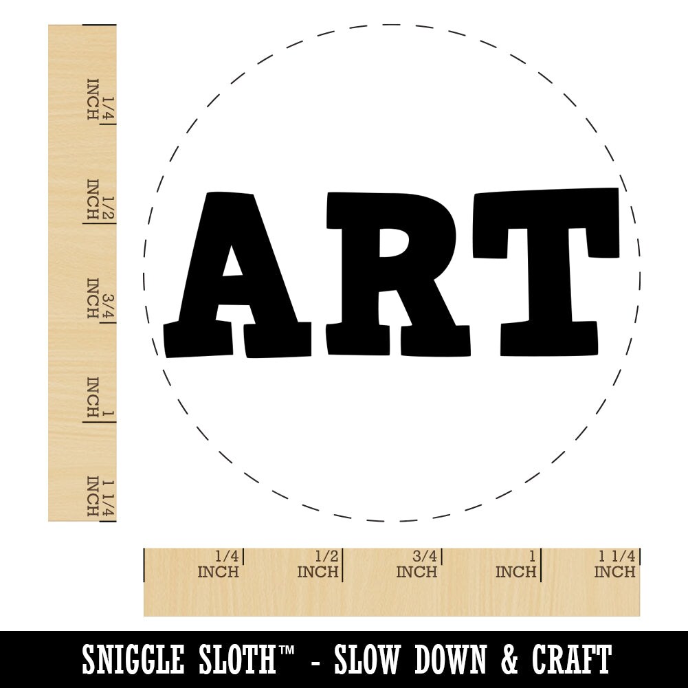 Art Fun Text Rubber Stamp for Stamping Crafting Planners