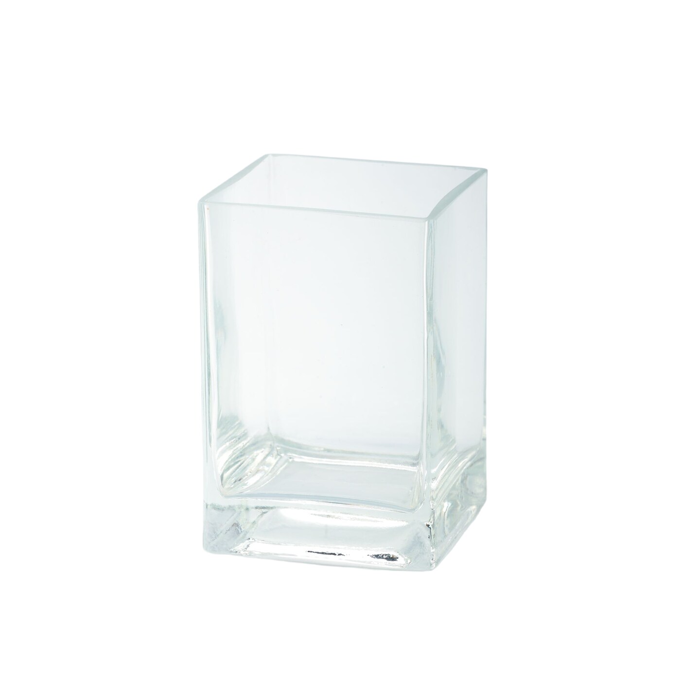 CC Home Furnishings 6" Transparent Clear Glass Pillar Candle Holder