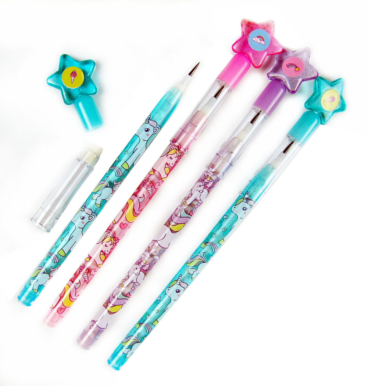 Unicorn Multi-Point Pencils - 6 Pcs Pack