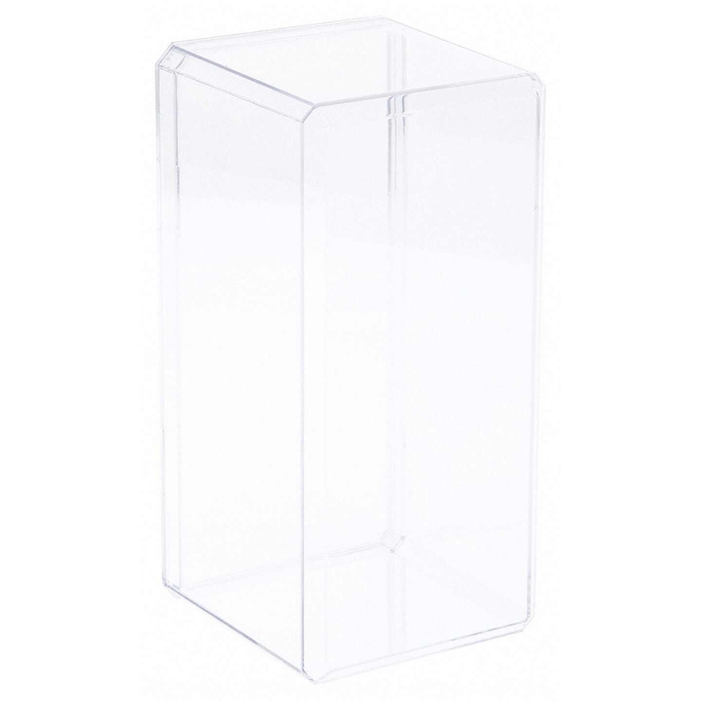 Pioneer Plastics 084C Clear Plastic Beveled Edge Display Case, 3.5" W x