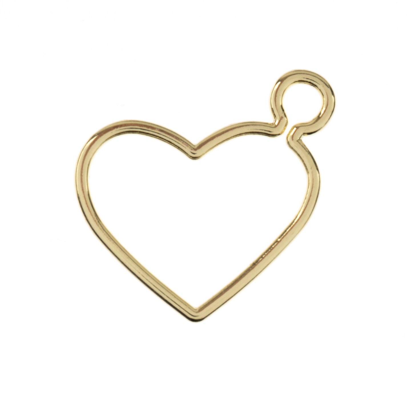 John Bead 25mm Heart Side Link Beadwork Pendants
