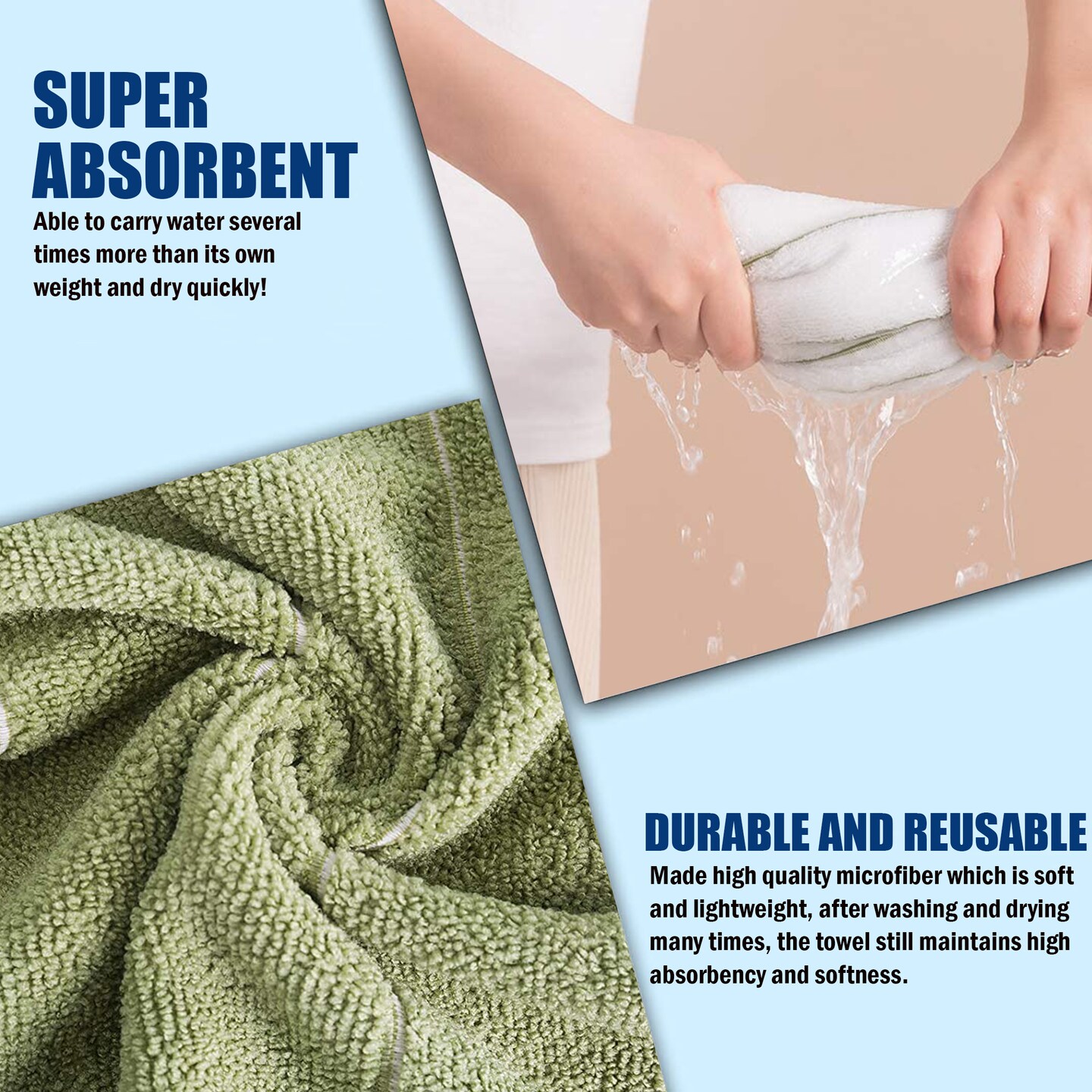 Bargain Hunters 12-Pack Absorbent and Super Soft Microfiber Dish