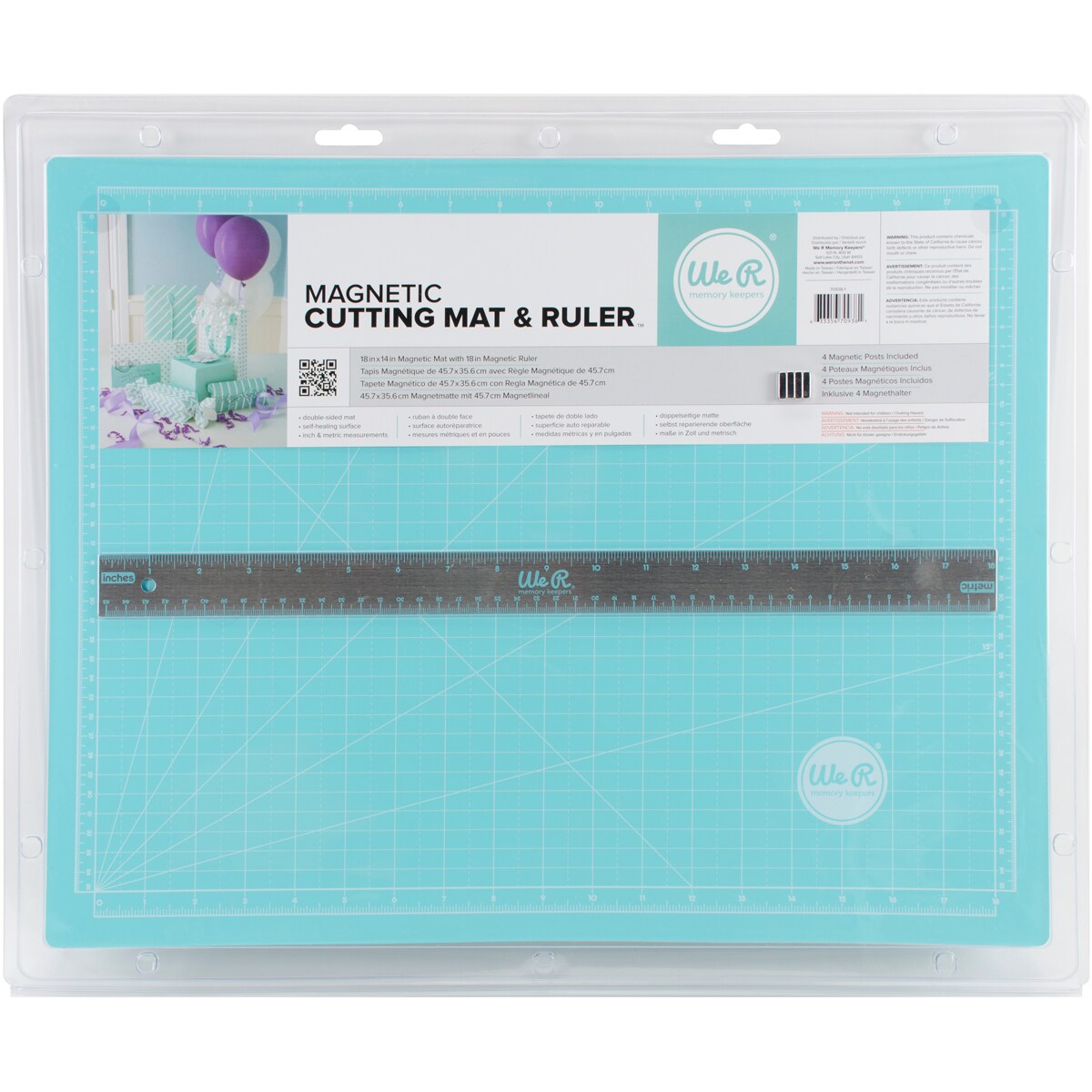 We R Memory Keepers Magnetic Cutting Set-With 18&#x22; Ruler
